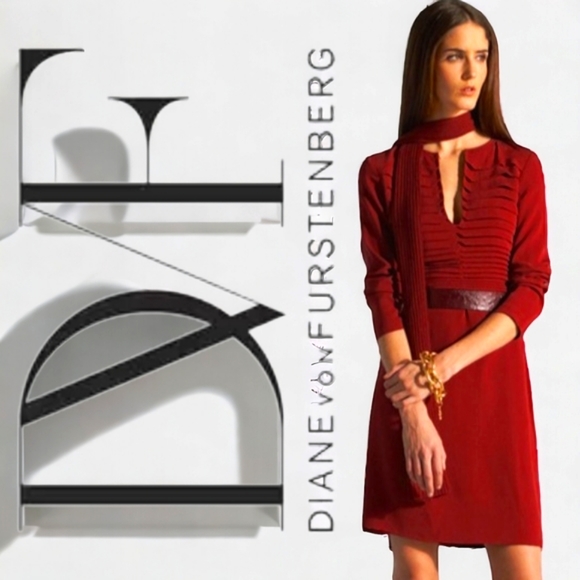 Diane Von Furstenberg Dresses & Skirts - DIANE VON FURSTENBERG "Kimian" 100% silk mini dress